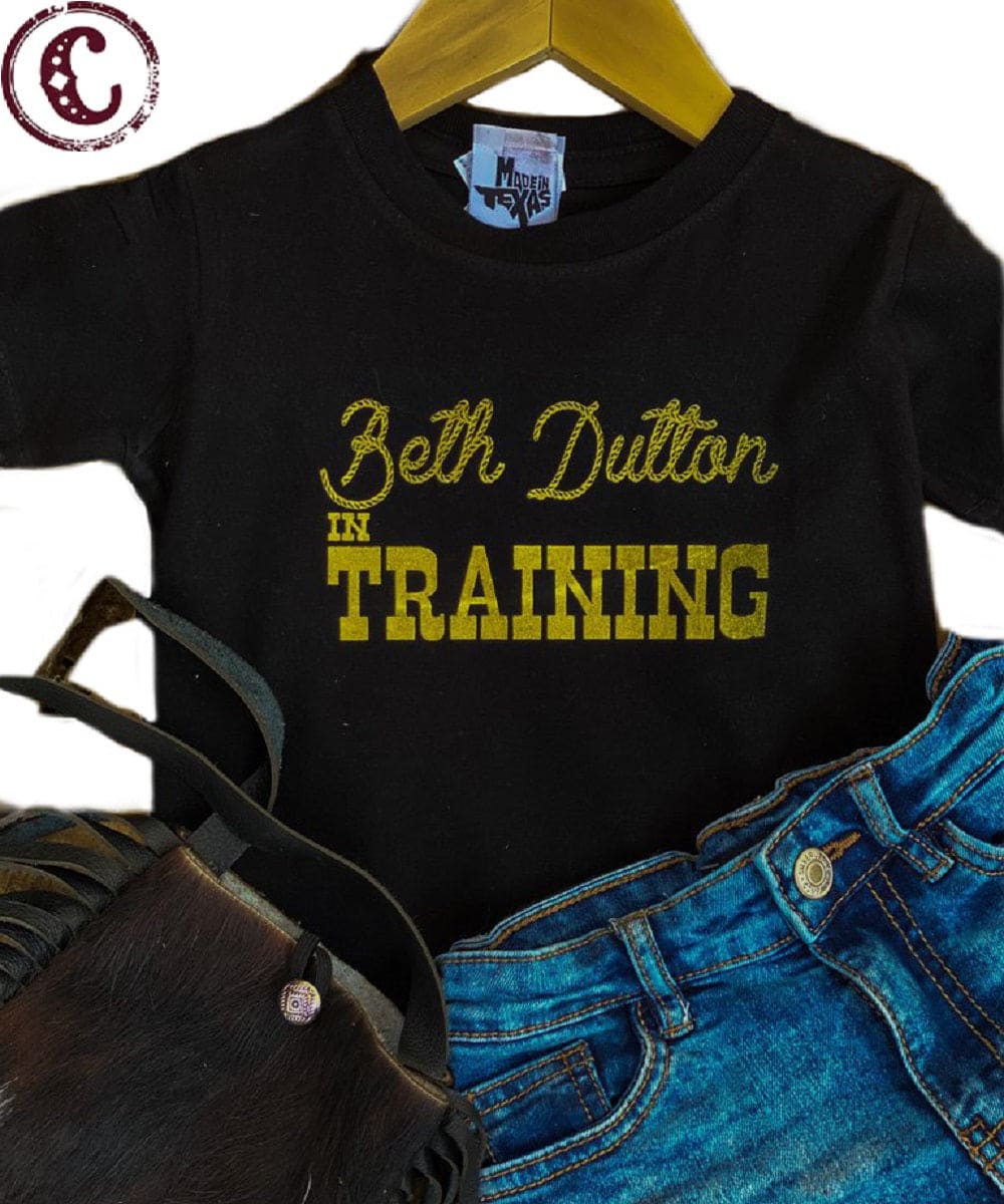 The Whole Herd Girls' Beth Dutton In Training Western Tee- Style #K1198