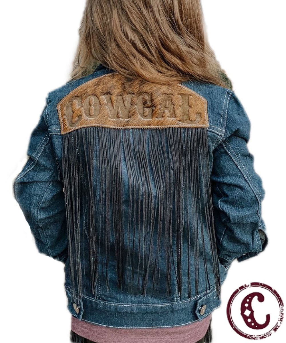 *8removed from site due to inventory being off**The Whole Herd Girls' Cowgal Denim Jacket- Style #K2500
