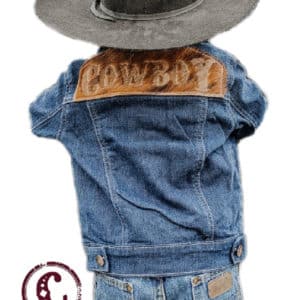 **inventory was off and removing from site 1-18-22**The Whole Herd Boys' Cowboy Denim Jacket- Style K2502