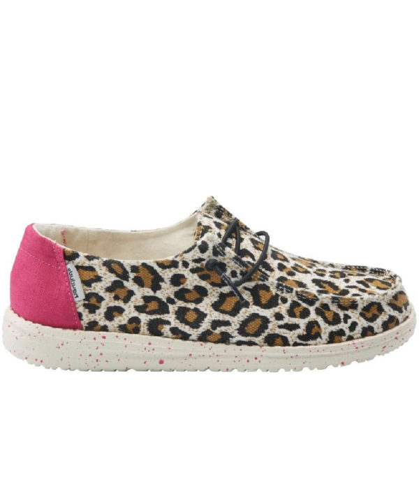 Hey Dude Youth Cheetah Print Wendy Shoe- Style #130129758