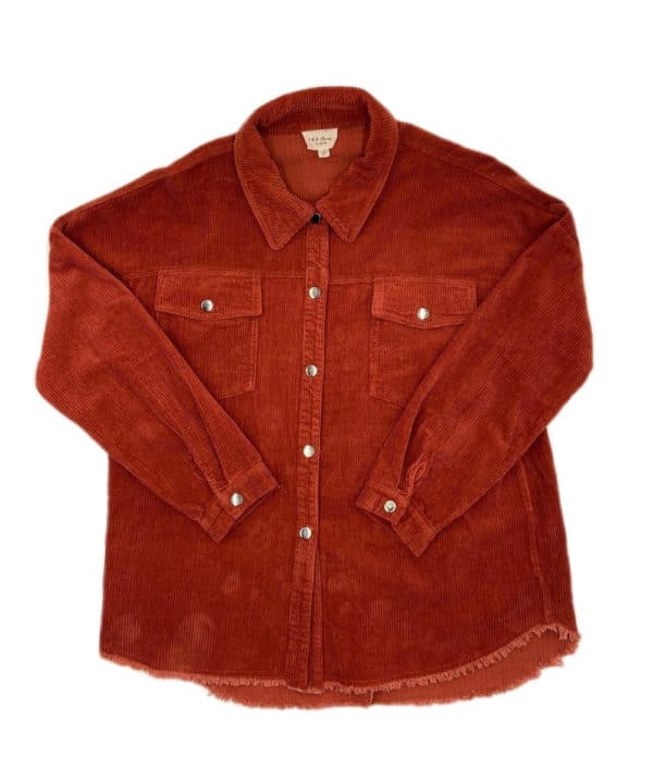143 Story Women's Rust Corduroy Jacket- Style #ITM6525A