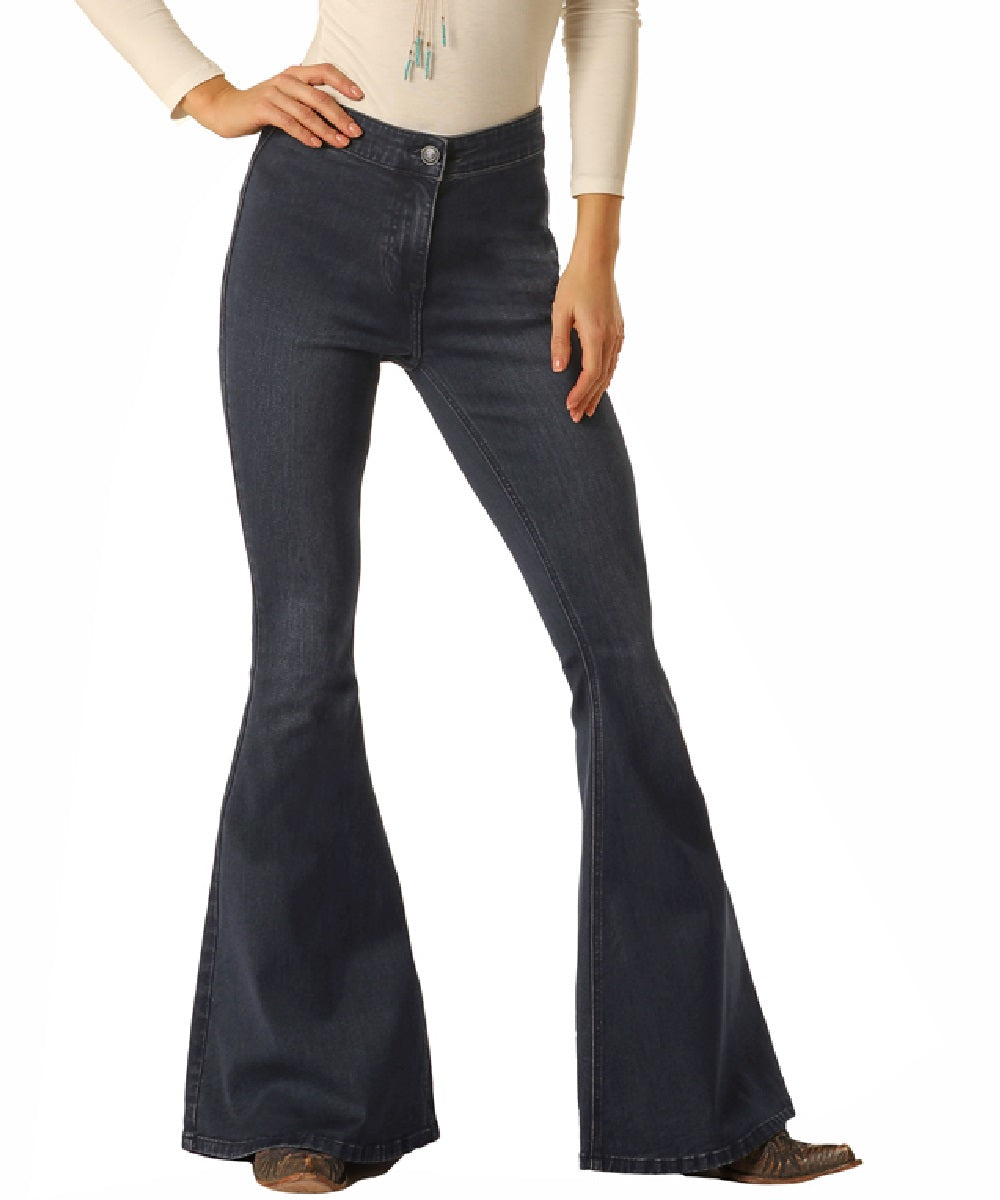 Rock & Roll Cowgirl Women's High Rise Bell Bottom Jean- Style #WPB2671