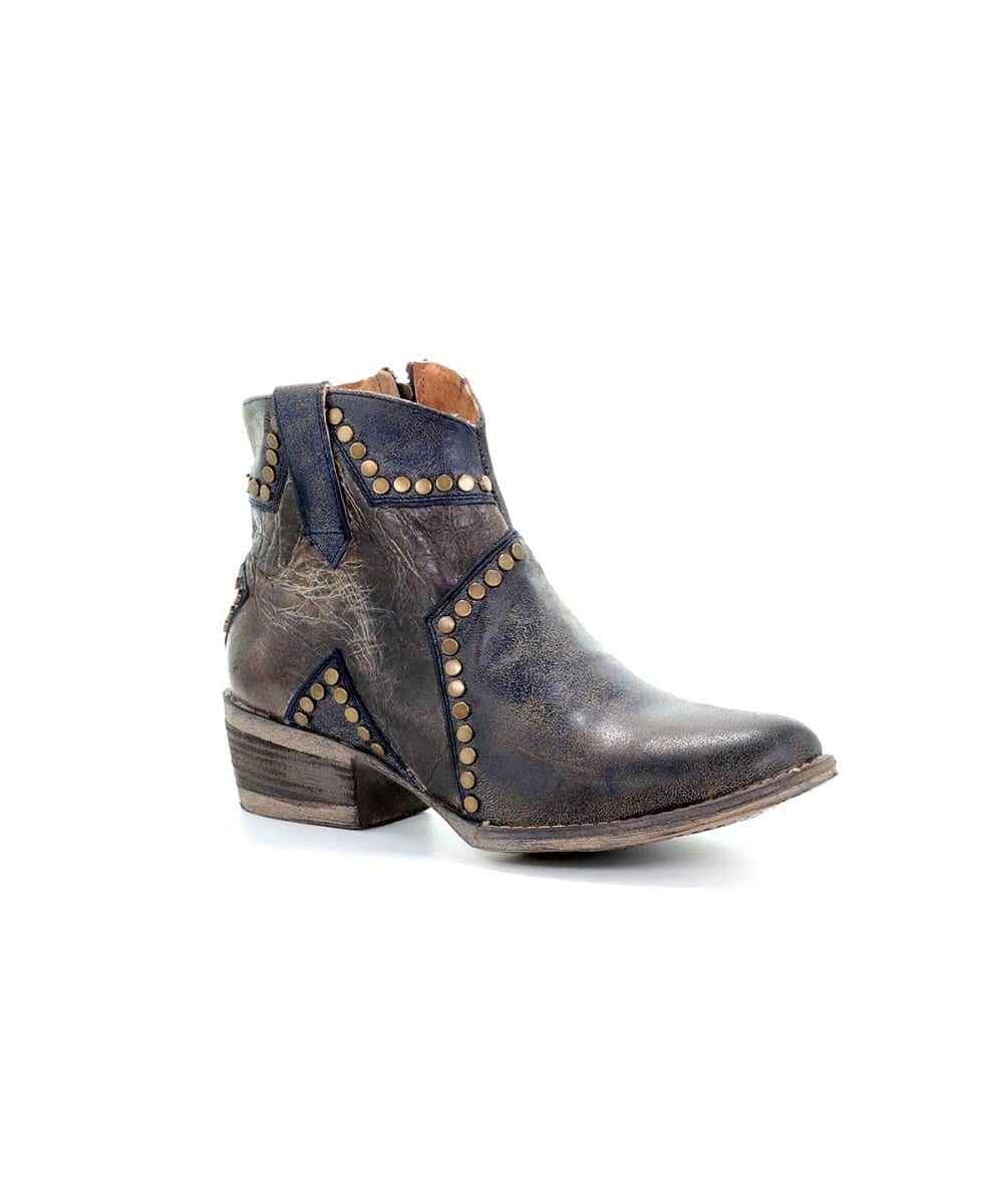 Corral Women's Blue Star Inlay Ankle Boot- Style #Q5025