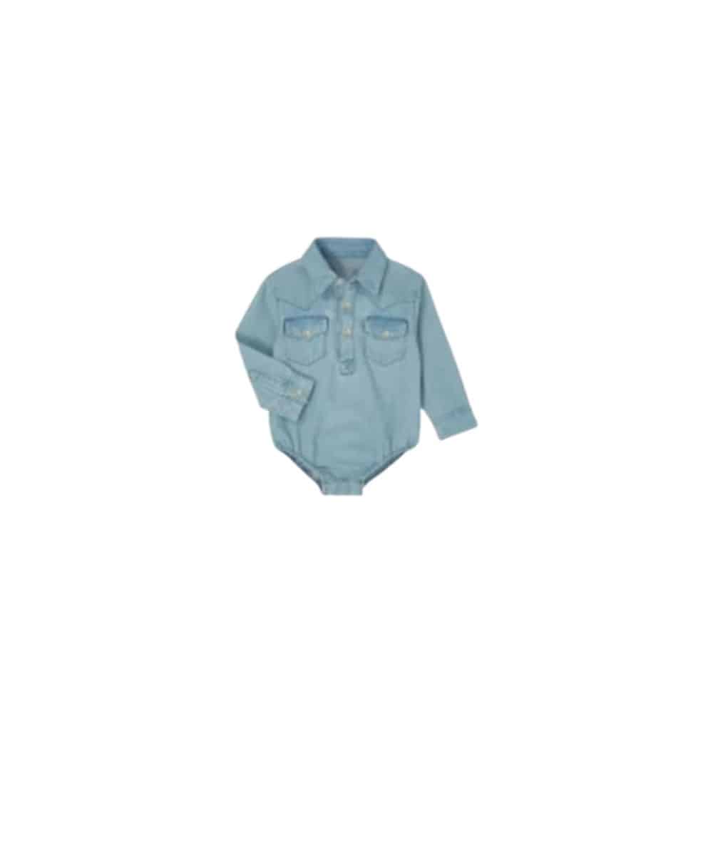 Shea Baby Infant Denim Onesie Cowpokes Work & Western
