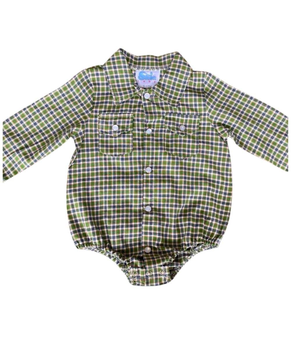 Shea Baby Infant/Toddler Plaid Shirt/Onesie - Image 2