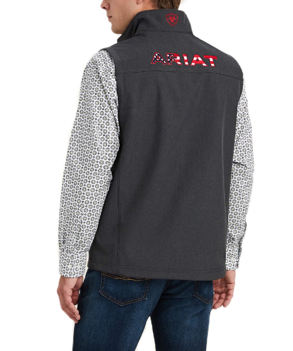 Ariat Men's Logo 2.0 Americana Softshell Vest - Image 2