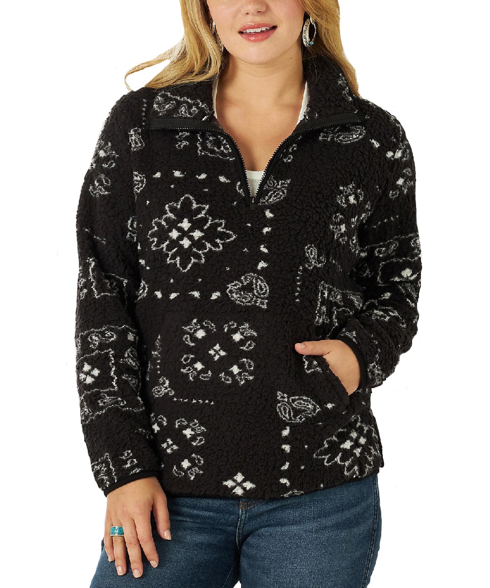 Wrangler Women's Sherpa Pullover Cowpokes Work & Western