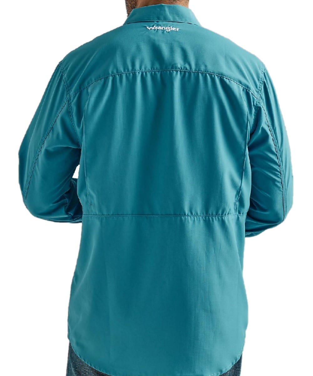 Wrangler Men's Performance Button Down Shirt Cowpokes Work & Western