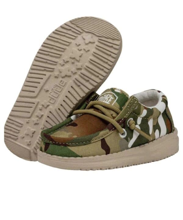 Hey Dude Toddler Multi Camo Wally Shoe Cowpokes Work & Western