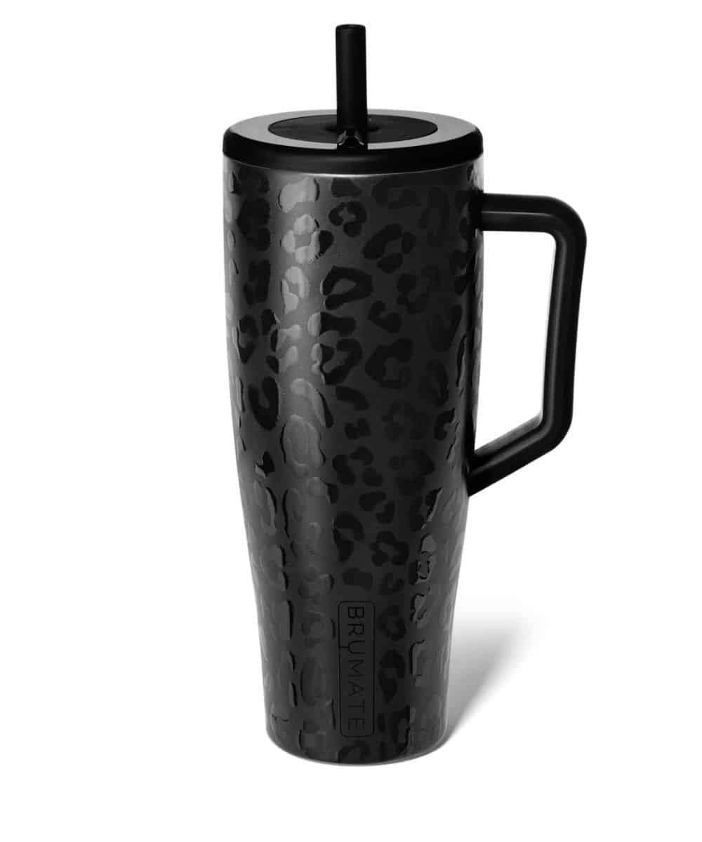 Brümate Era 40oz Onyx Leopard Tumbler Cowpokes Work & Western