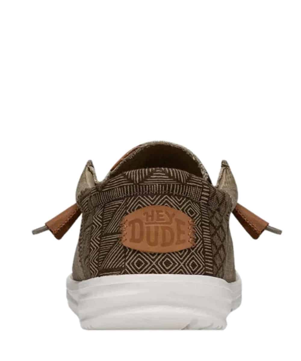 Hey Dude Men's Wally Funk Batik Walnut Shoe - Cowpokes Work & Western