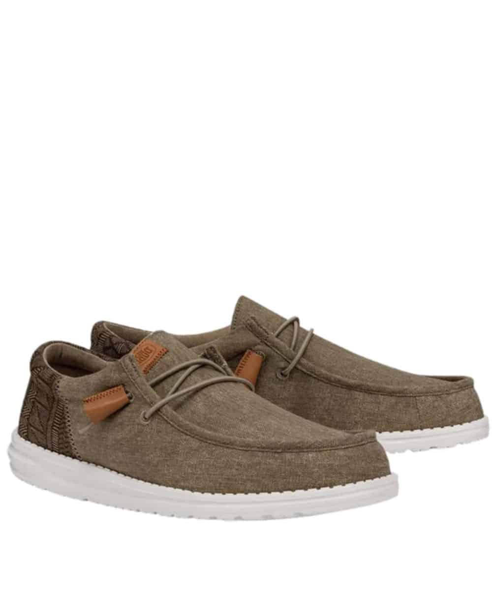 Hey Dude Men's Wally Funk Batik Walnut Shoe - Cowpokes Work & Western