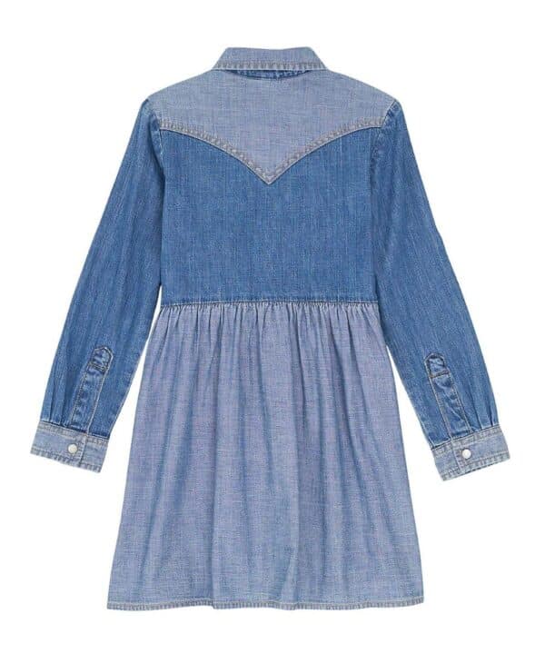 Wrangler Girls' Western Denim Dress - Image 2